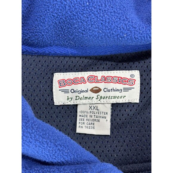 Gator Pullover Boca Classics Mens XXL Blue Fleece Quarter-Zip - Picture 3 of 8